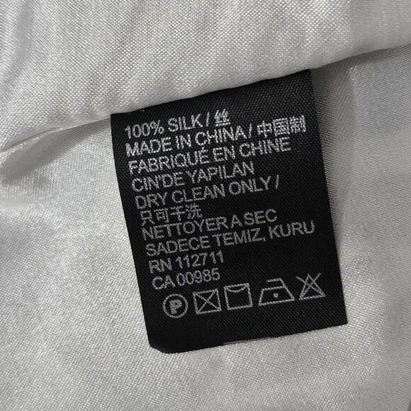 2/$50Jay Godfrey Black & White Silk Leopard Henley Dress Size 2 | Chic & Stylish - Picture 4 of 6